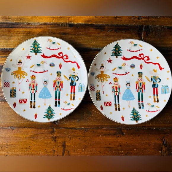 Grace Teaware Other - Christmas Nutcracker Salad Plates Set of 2